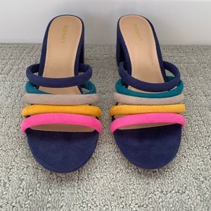 Old Navy block heel rainbow sandal. Never worn.